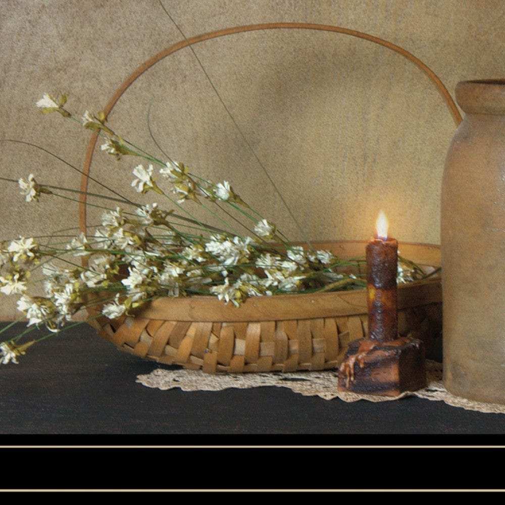 Basket of Flowers 2 Black Framed Print Wall Art - Homeroots - Flyclothing LLC