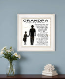 My Grandpa is the Best 2 White Framed Print Wall Art - Homeroots - Flyclothing LLC