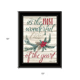 The Most Wonderful Time 2 Black Framed Print Wall Art - Homeroots - Flyclothing LLC