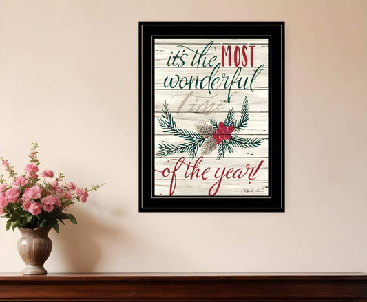 The Most Wonderful Time 2 Black Framed Print Wall Art - Homeroots - Flyclothing LLC