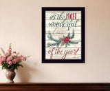 The Most Wonderful Time 3 Black Framed Print Wall Art - Homeroots - Flyclothing LLC