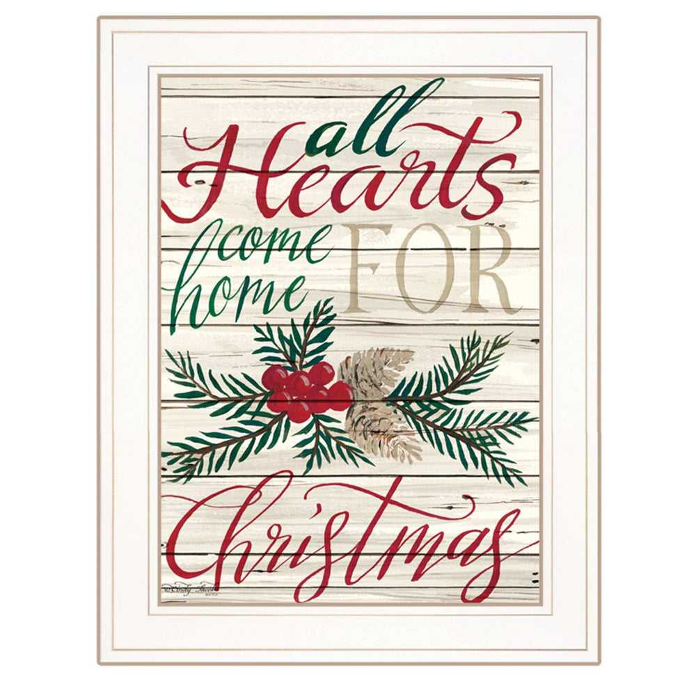 Home For Christmas 1 White Framed Print Wall Art - Homeroots - Flyclothing LLC