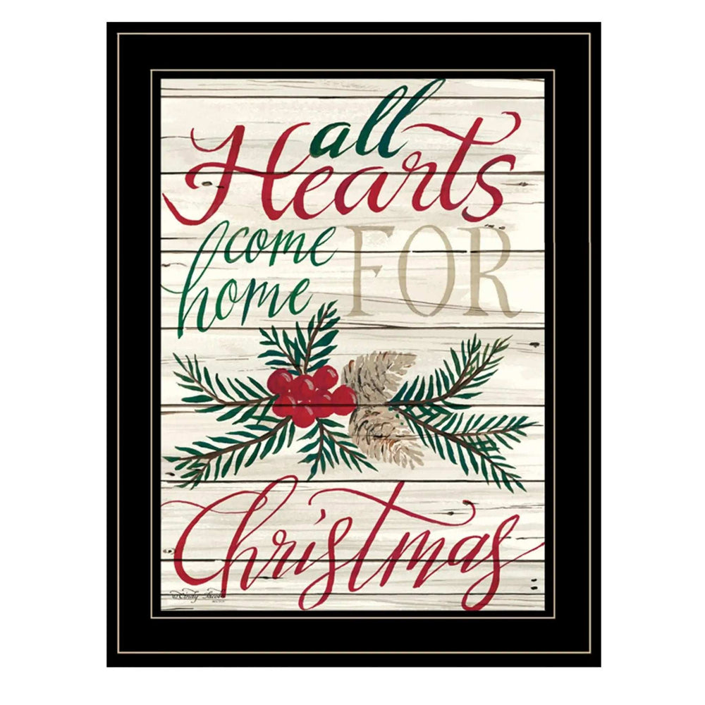 Home For Christmas 2 Black Framed Print Wall Art - Homeroots - Flyclothing LLC