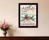 Home For Christmas 3 Black Framed Print Wall Art - Homeroots - Flyclothing LLC