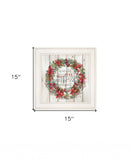 Gathered Around the Tree 1 White Framed Print Wall Art - Homeroots - Flyclothing LLC