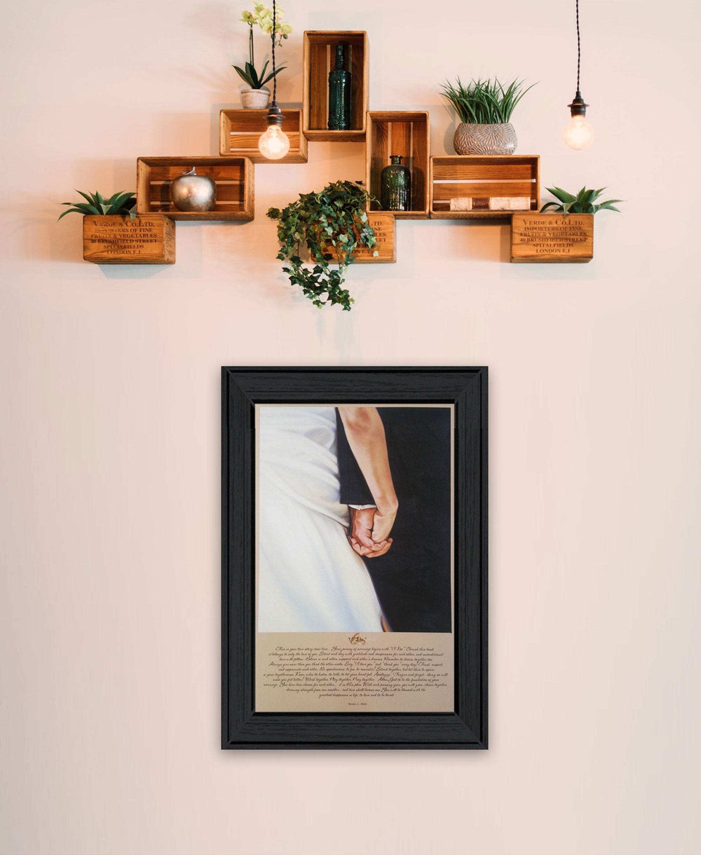 I DO 5 Black Framed Print Wall Art - Homeroots - Flyclothing LLC