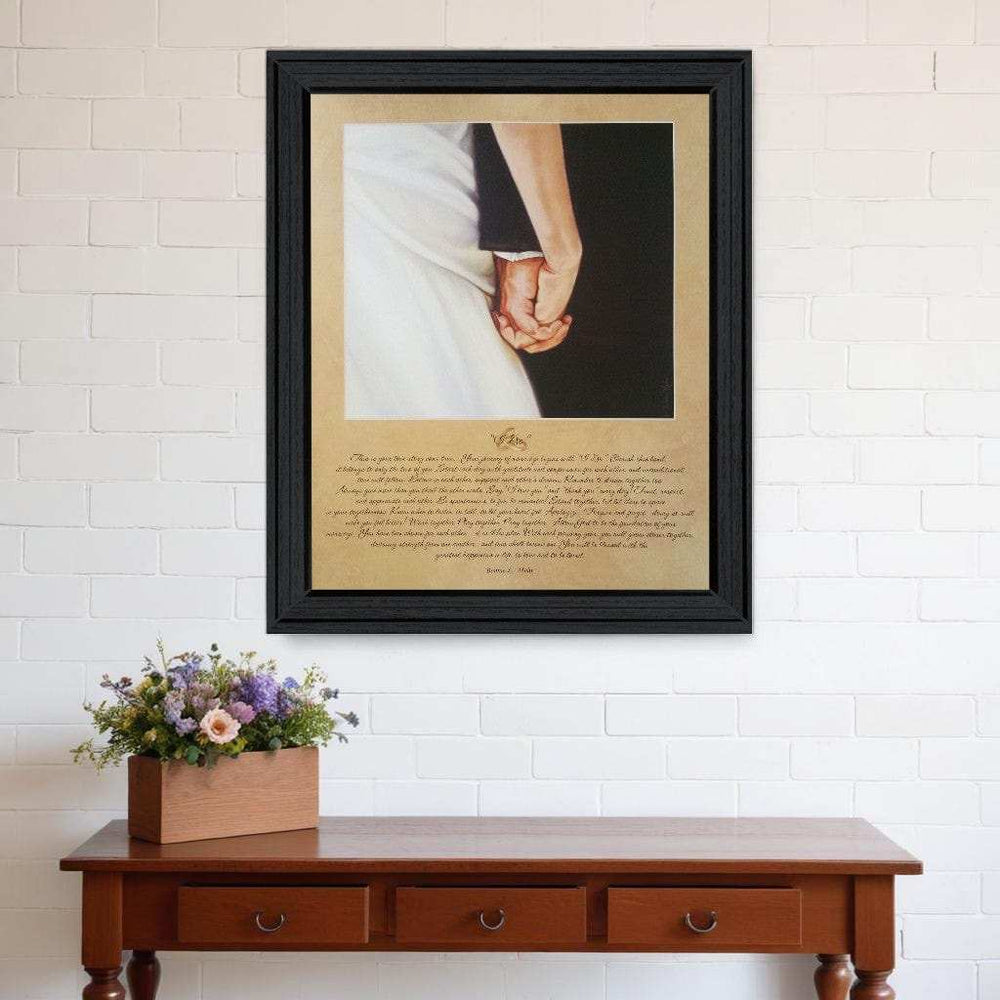 I DO 7 Black Framed Print Wall Art - Homeroots - Flyclothing LLC