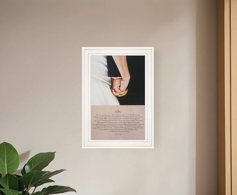 I DO 1 White Framed Print Wall Art - Homeroots - Flyclothing LLC