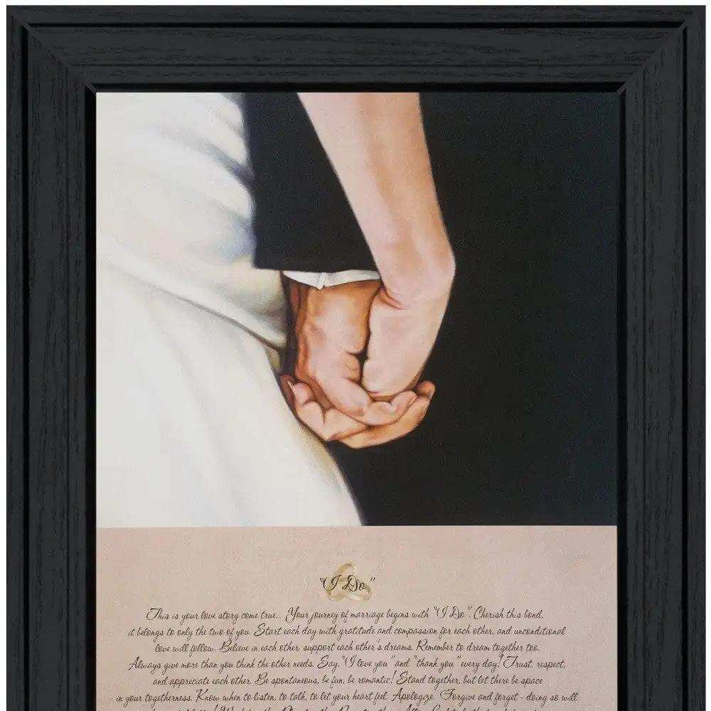 I DO 2 Black Framed Print Wall Art - Homeroots - Flyclothing LLC