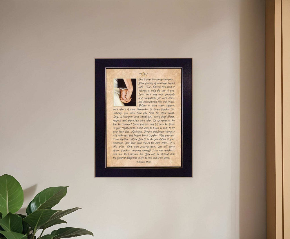 I DO 4 Black Framed Print Wall Art - Homeroots - Flyclothing LLC