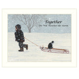 Together 1 White Framed Print Wall Art - Homeroots - Flyclothing LLC