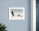 Together 1 White Framed Print Wall Art - Homeroots - Flyclothing LLC