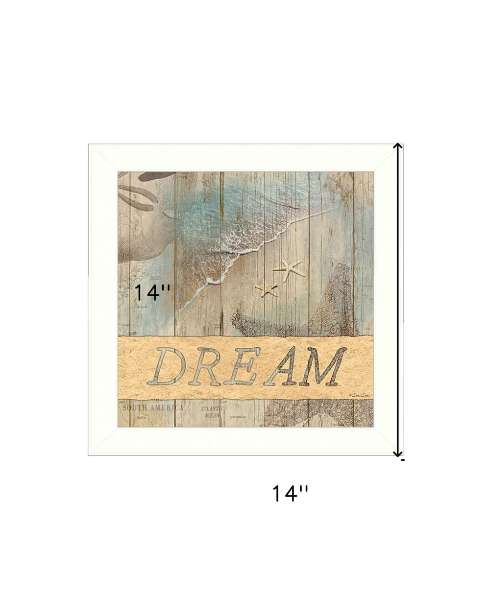 DREAM 1 White Framed Print Wall Art - Homeroots - Flyclothing LLC