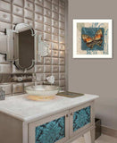 Swirl Butterfly III White Framed Print Wall Art - Homeroots - Flyclothing LLC