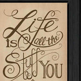 Coffee and Wine Time Black Framed Print Wall Art - Homeroots - Flyclothing LLC