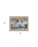 Boy and Girl Sitting in Dunes Brown Framed Print Wall Art - Homeroots - Flyclothing LLC