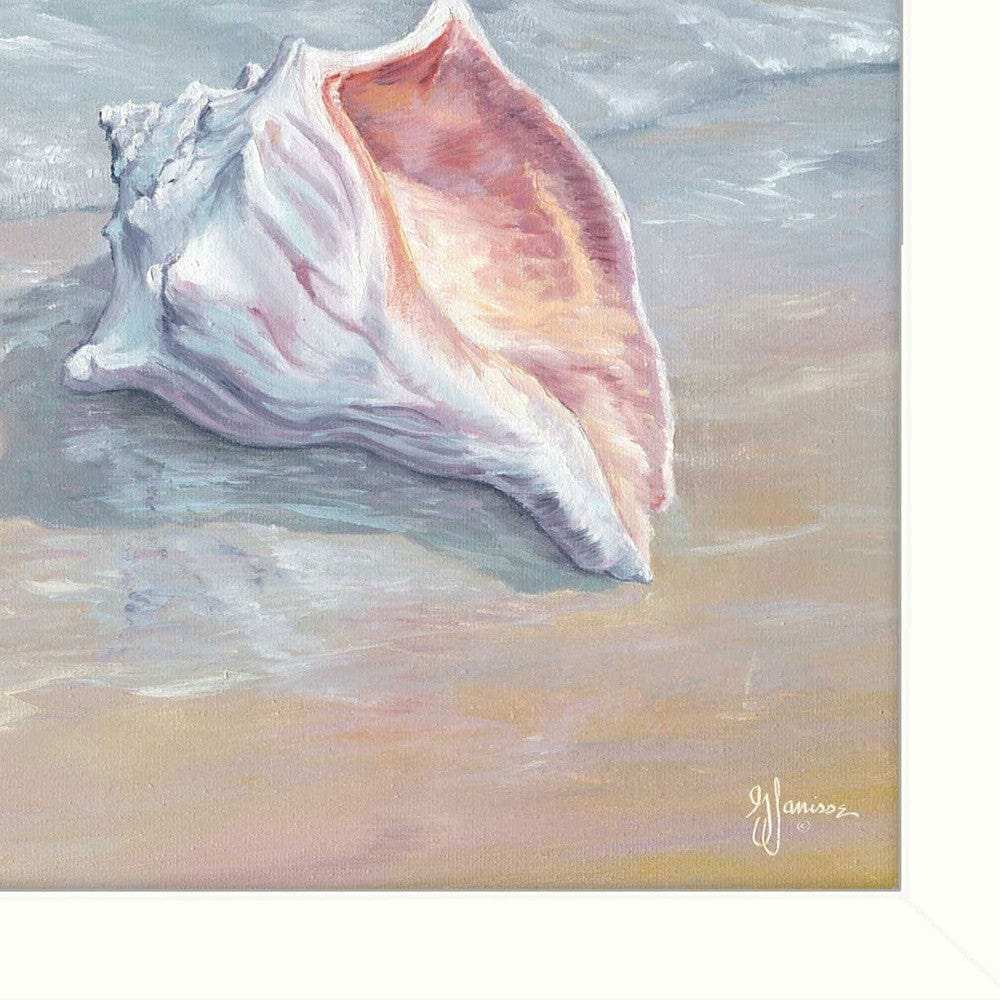 Whelk White Framed Print Wall Art - Homeroots - Flyclothing LLC