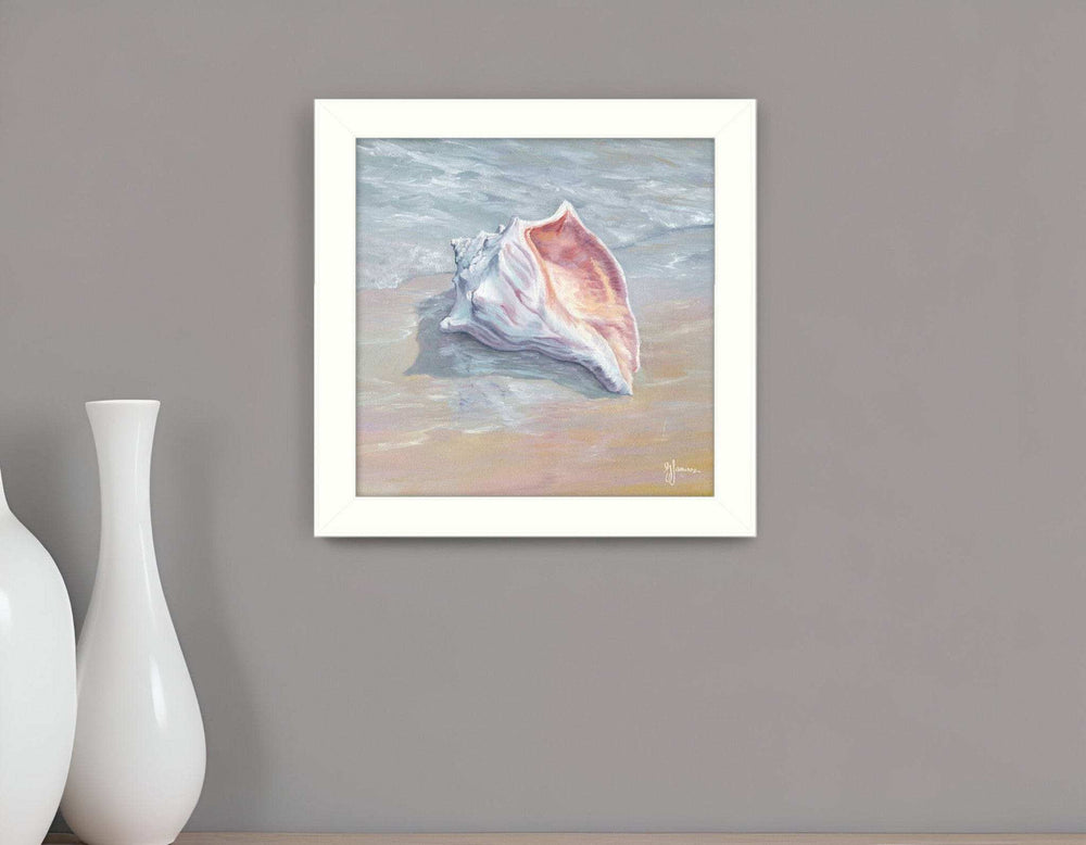 Whelk White Framed Print Wall Art - Homeroots - Flyclothing LLC