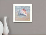 Whelk White Framed Print Wall Art - Homeroots - Flyclothing LLC
