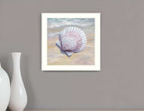 Scallop White Framed Print Wall Art - Homeroots - Flyclothing LLC