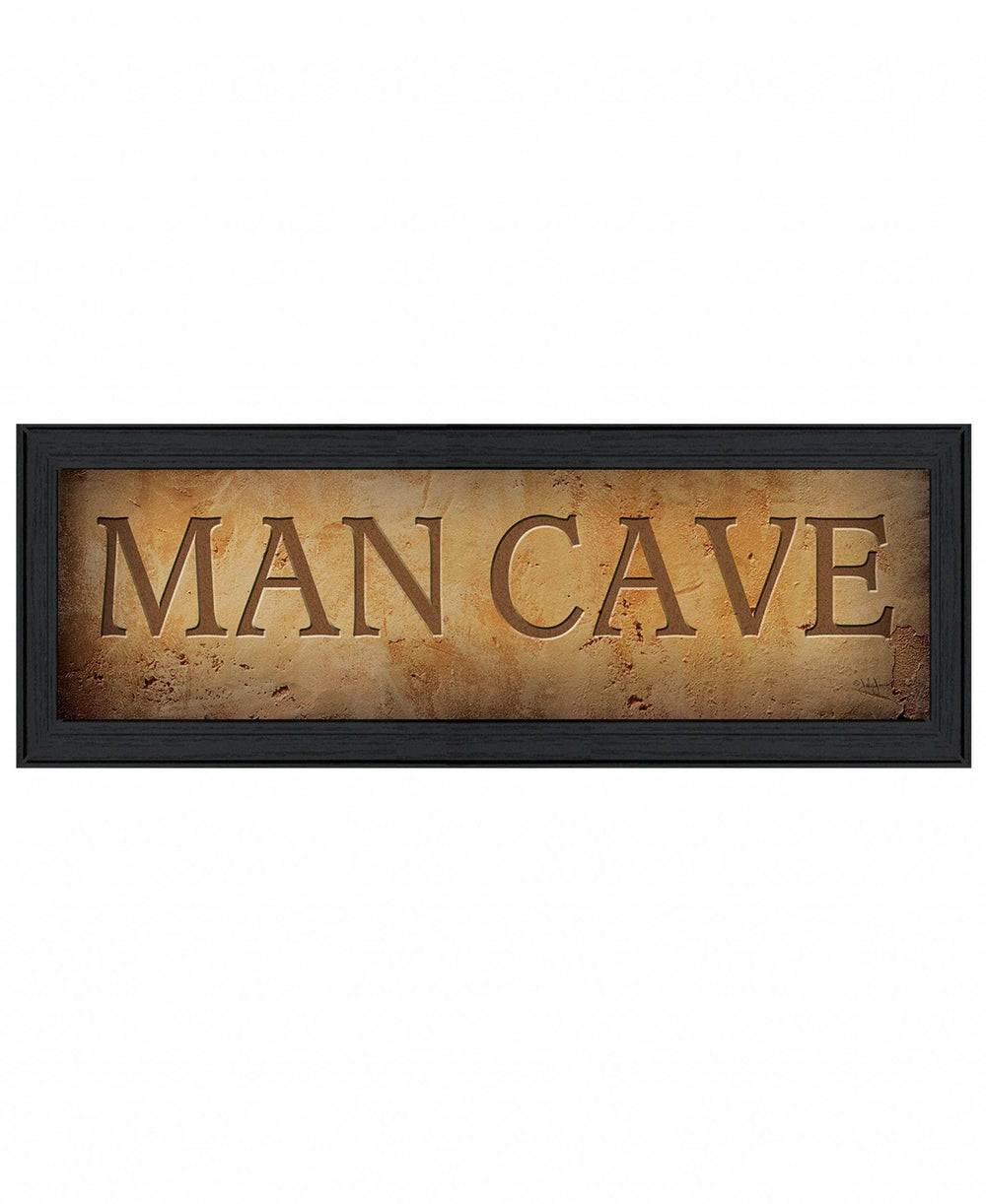 Man Cave 1 Black Framed Print Wall Art - Homeroots - Flyclothing LLC