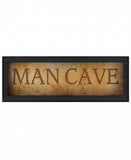 Man Cave 1 Black Framed Print Wall Art - Homeroots - Flyclothing LLC