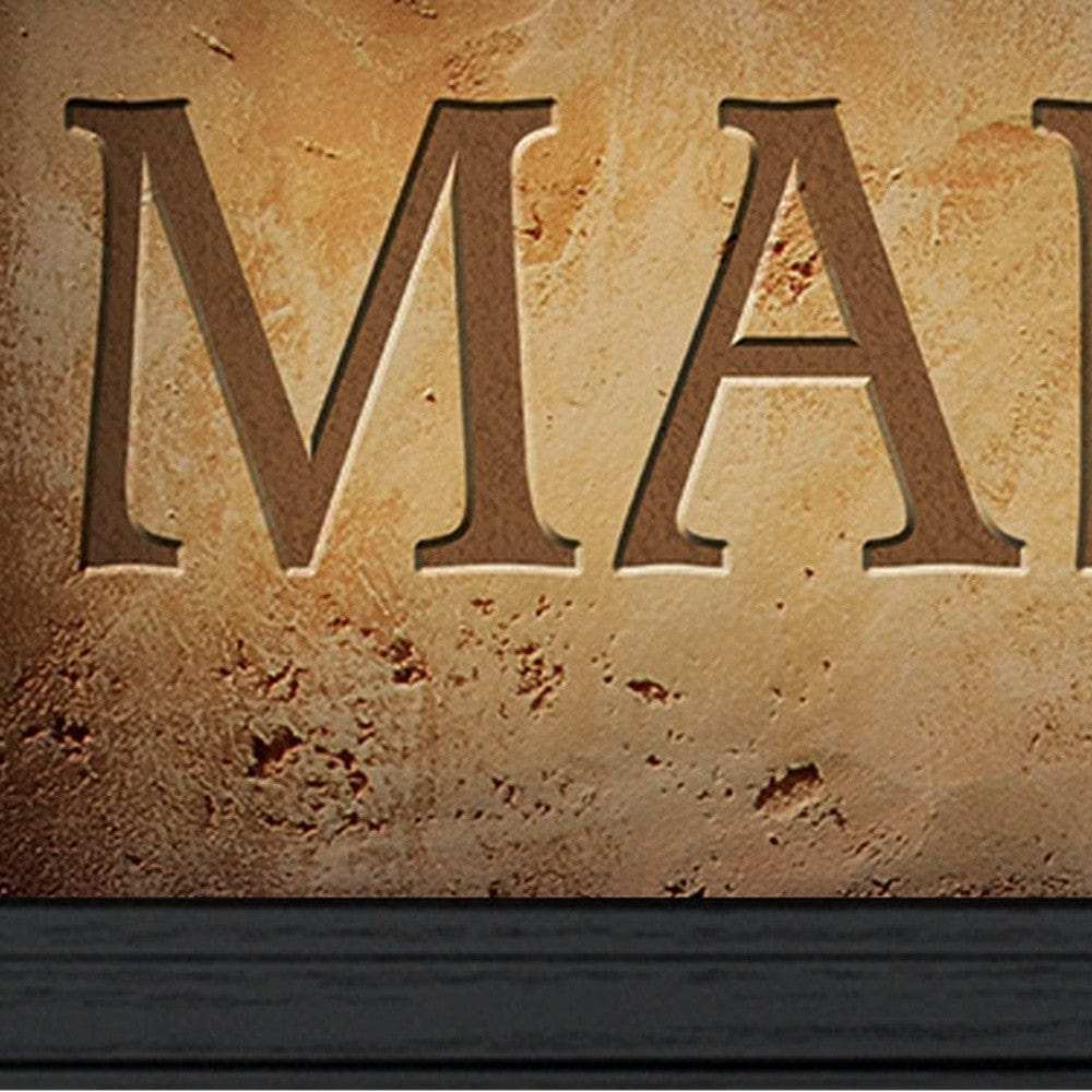 Man Cave 1 Black Framed Print Wall Art - Homeroots - Flyclothing LLC