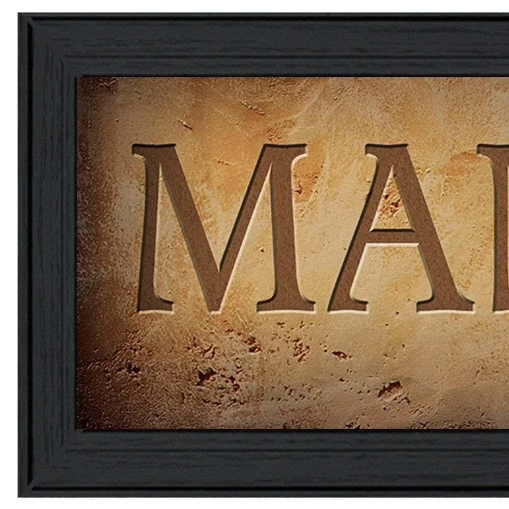 Man Cave 1 Black Framed Print Wall Art - Homeroots - Flyclothing LLC