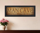 Man Cave 1 Black Framed Print Wall Art - Homeroots - Flyclothing LLC