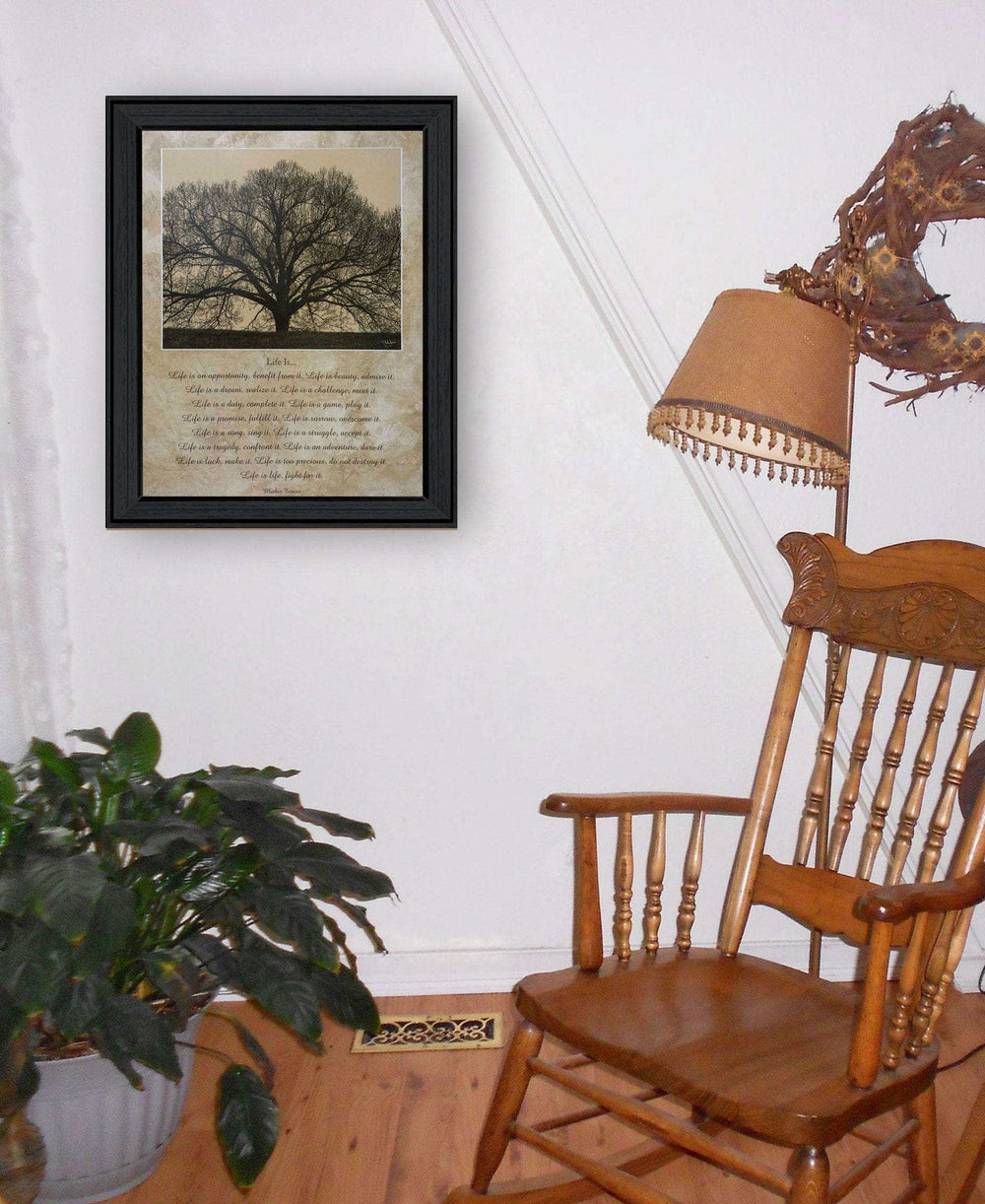 Life Is 11 Black Framed Print Wall Art - Homeroots - Flyclothing LLC