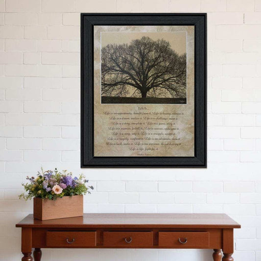 Life Is 11 Black Framed Print Wall Art - Homeroots - Flyclothing LLC