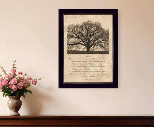 Life Is 8 Black Framed Print Wall Art - Homeroots - Flyclothing LLC