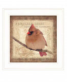 Female Cardinal 1 White Framed Print Wall Art - Homeroots - Flyclothing LLC