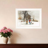 The Joy of Snow 2 White Framed Print Wall Art - Homeroots - Flyclothing LLC