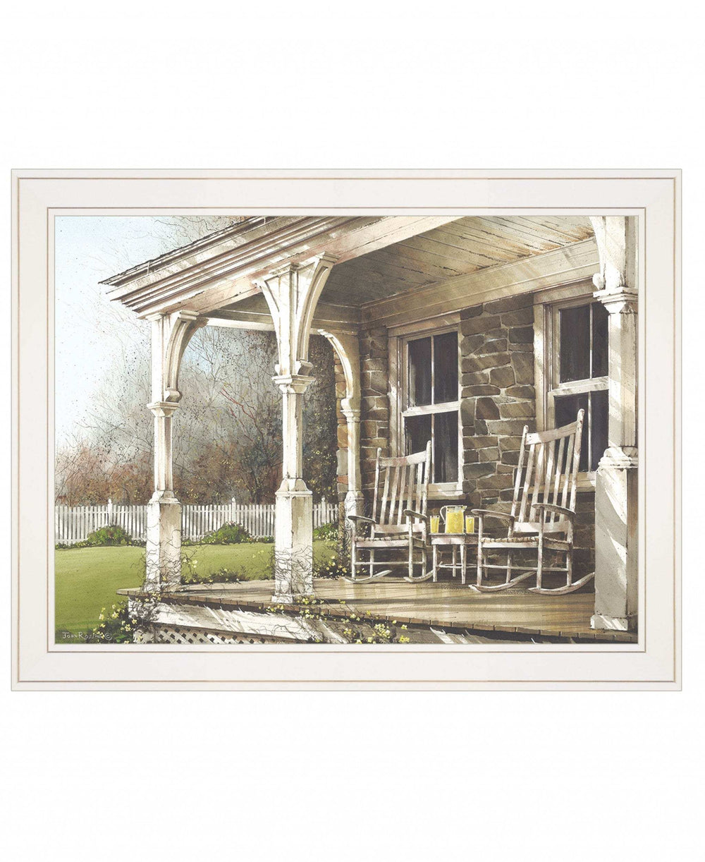 Sunday Afternoon 1 White Framed Print Wall Art - Homeroots - Flyclothing LLC