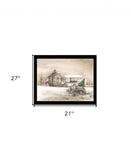 Bringing Home the Tree 3 Black Framed Print Wall Art - Homeroots - Flyclothing LLC
