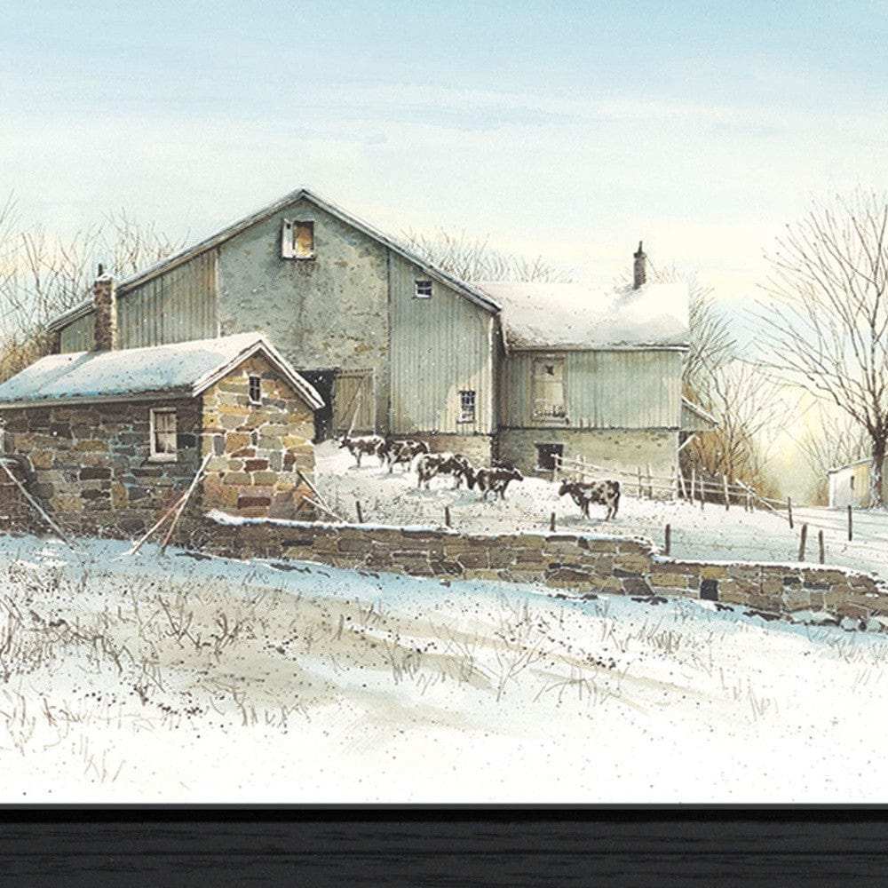 February Morning Black Framed Print Wall Art - Homeroots - Flyclothing LLC