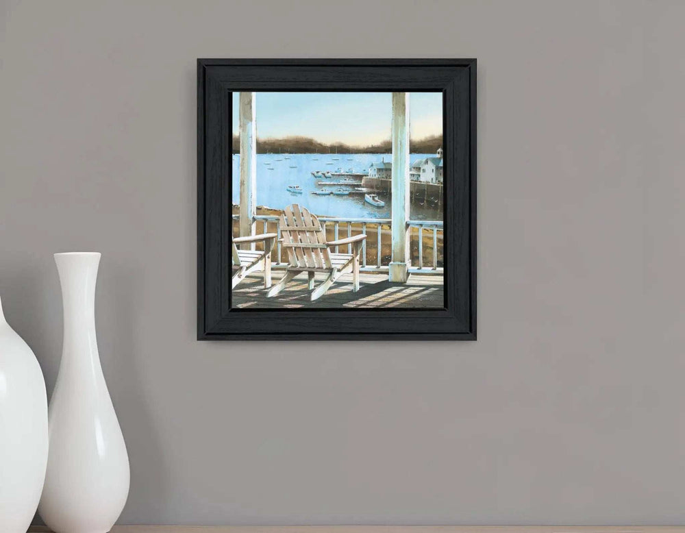 Harbor View 1 Black Framed Print Wall Art - Homeroots - Flyclothing LLC