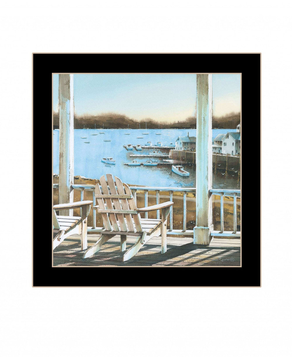 Harbor View 2 Black Framed Print Wall Art - Homeroots - Flyclothing LLC