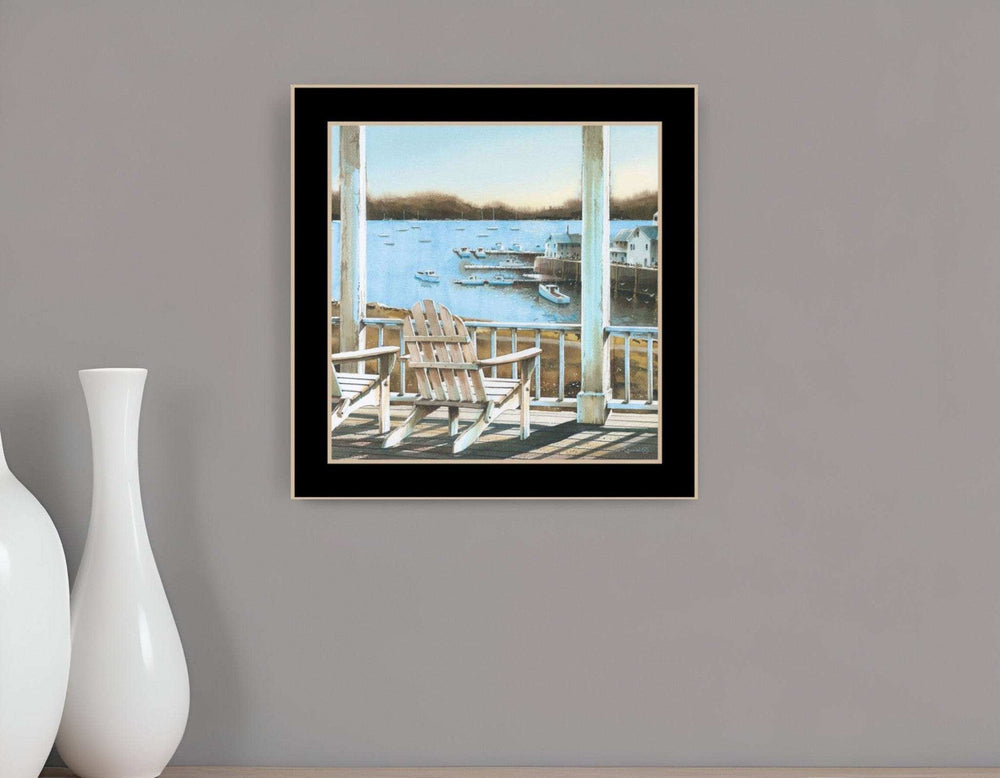 Harbor View 2 Black Framed Print Wall Art - Homeroots - Flyclothing LLC