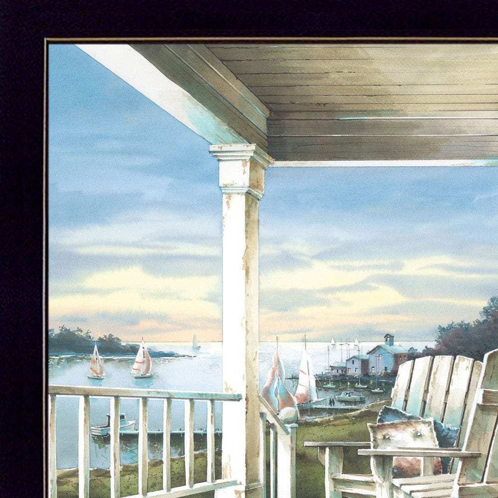 Waiting on Sunset 2 Black Framed Print Wall Art - Homeroots - Flyclothing LLC