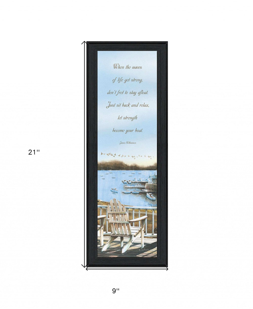 Strength 3 Black Framed Print Wall Art - Homeroots - Flyclothing LLC