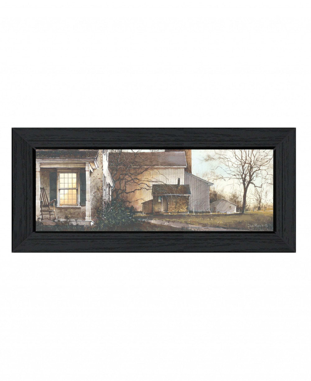 Approaching Dusk Black Framed Print Wall Art - Homeroots - Flyclothing LLC