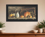 Pumpkin and Pods Black Framed Print Kitchen Wall Art - Homeroots - Flyclothing LLC