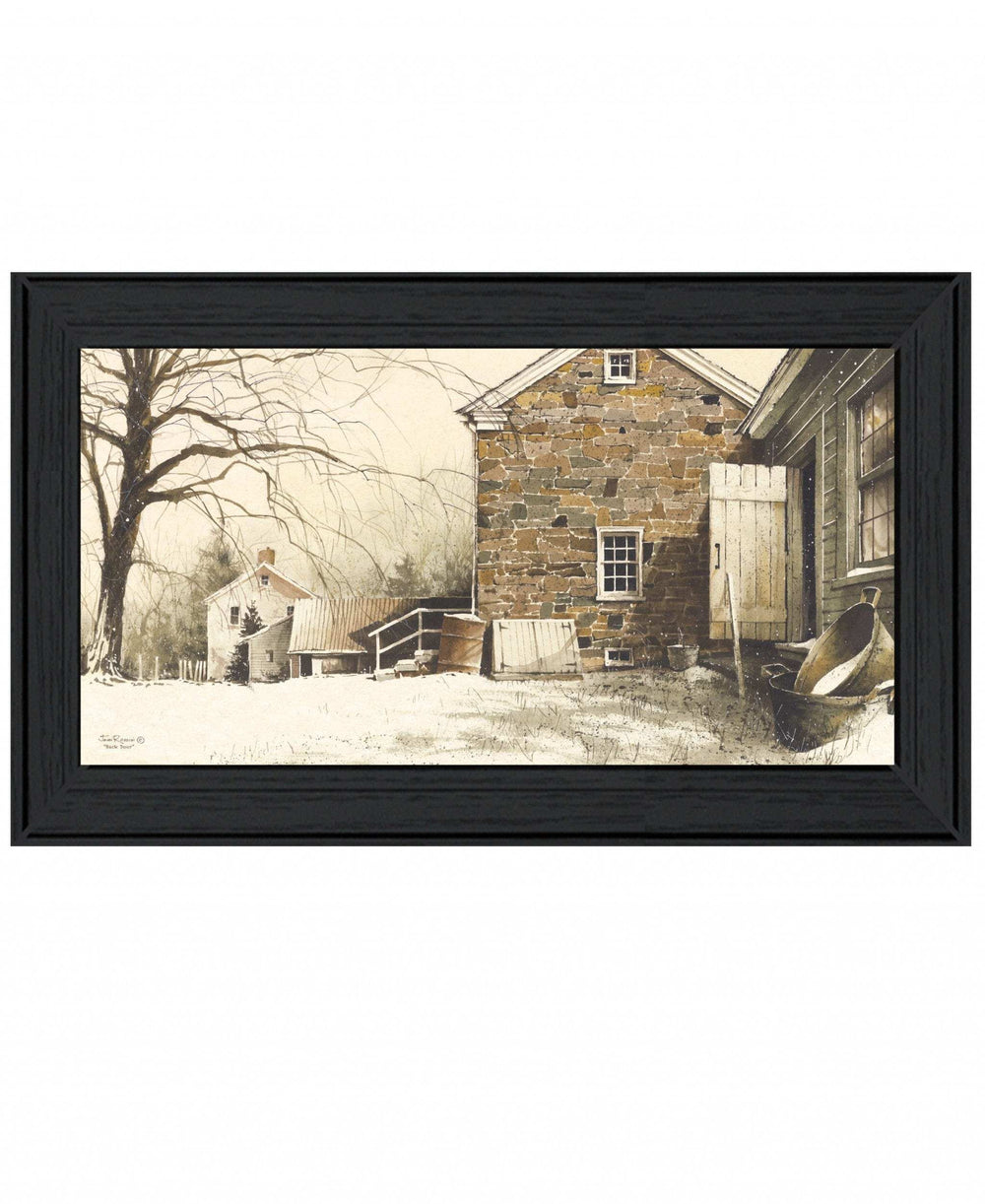 Back Door Black Framed Print Wall Art - Homeroots - Flyclothing LLC