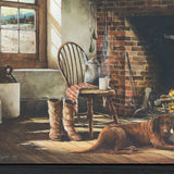 His Morning Coffee 1 Black Framed Print Wall Art - Homeroots - Flyclothing LLC