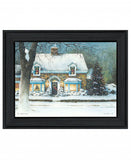Snow Softly Falling 1 Black Framed Print Wall Art - Homeroots - Flyclothing LLC