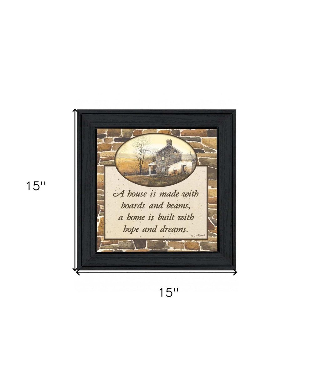 Hope and Dreams 1 Black Framed Print Wall Art - Homeroots - Flyclothing LLC