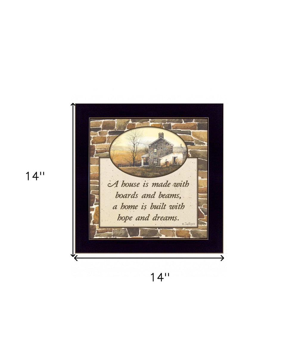 Hope and Dreams 2 Black Framed Print Wall Art - Homeroots - Flyclothing LLC