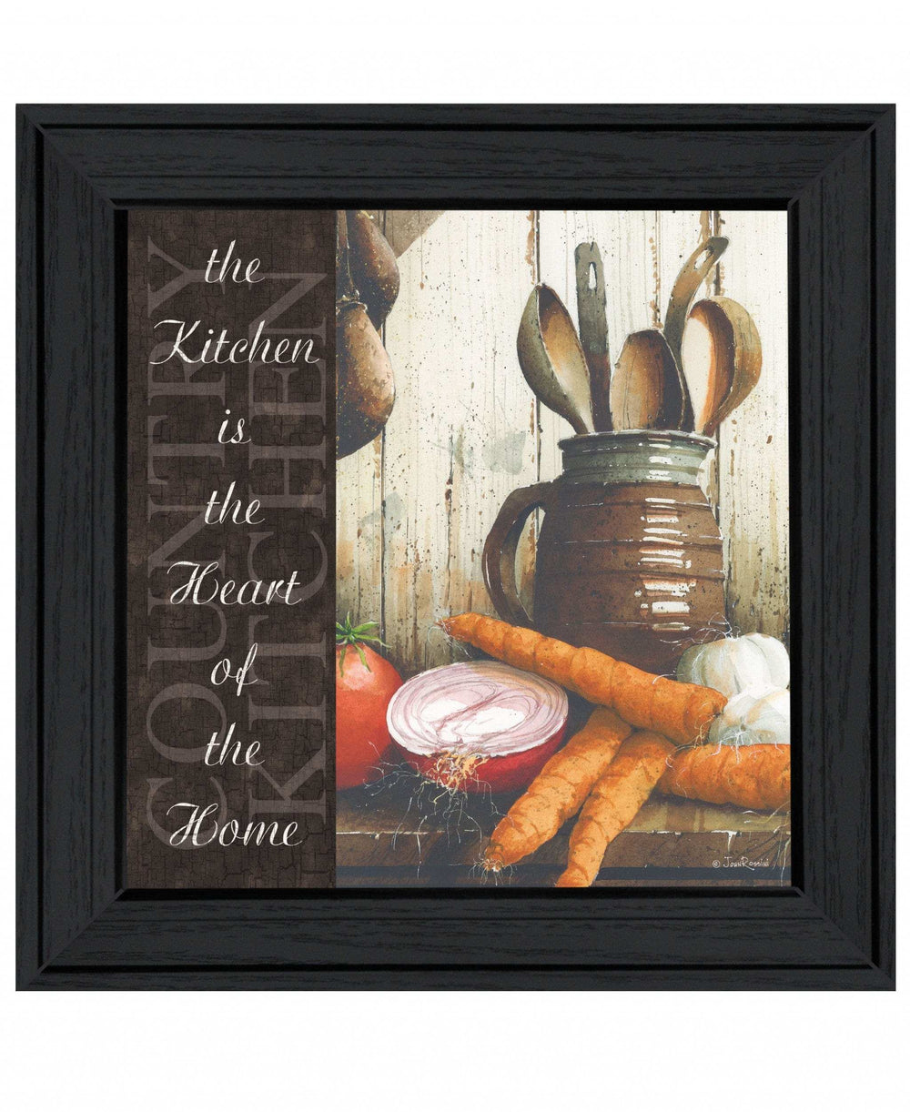 Heart of the Home 1 Black Framed Print Kitchen Wall Art - Homeroots - Flyclothing LLC